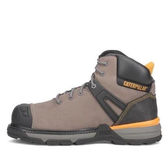 Caterpillar Excavator Superlite Waterproof Nano Toe Work Boot Pewter Men’s 14 - Picture 4 of 12